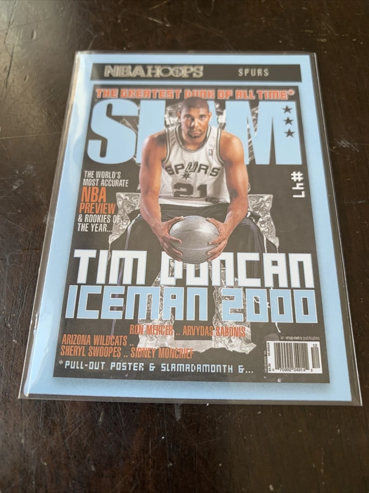 🔥 2020-21 NBA Hoops Tim Duncan SLAM Insert #8 - Image 4 of 4