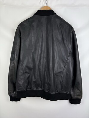 Schott Vintage Men's Cowhide Leather Bomber Jacket Size 3XL Schott Vintage Men's Cowhide Leather Bomber Jacket Size 3XL