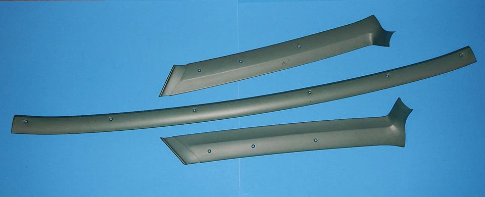 1968 Chrysler Newport OEM A-Pillar Interior Windshield Trim Molding - 3pcs. - Image 3 of 4