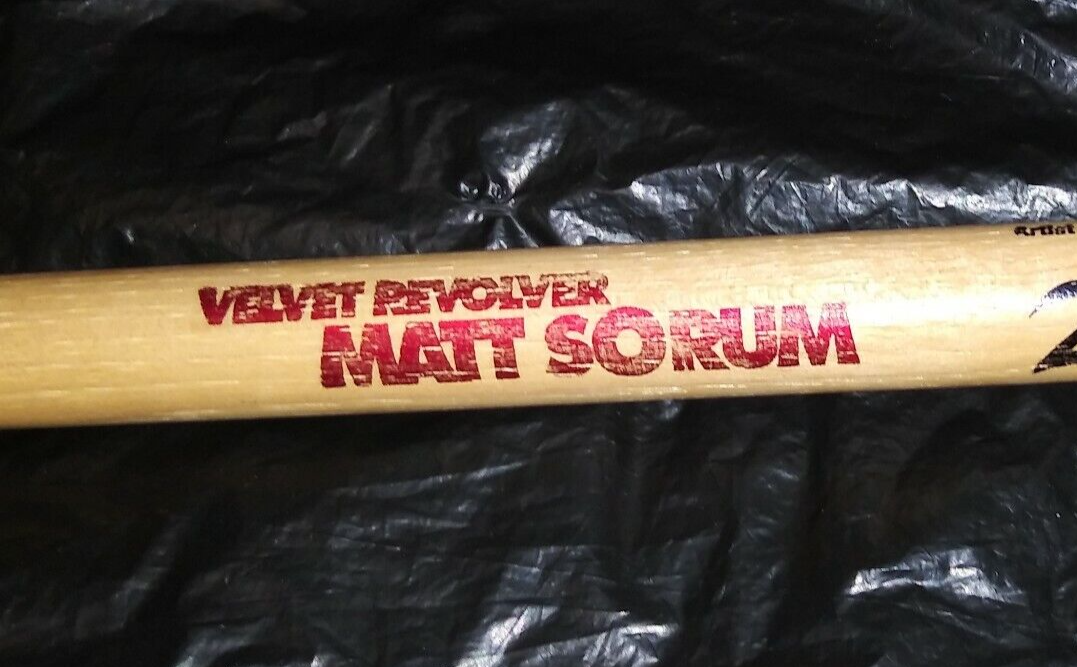 1 VELVET REVOLVER Matt Sorum GUNS N ROSES GNR DRUMSTICK Cult DRUM STICK
