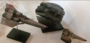 1 BATTLESTAR GALACTICA ( VINTAGE 1978 BATTLESTAR GALACTICA VIPER SHIP )