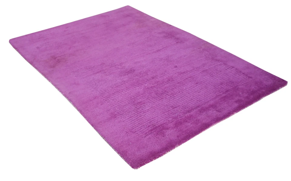 Tapis En Laine Tissé À La Main 120x180 Violet Moderne Salon SH238 - Photo 4/4