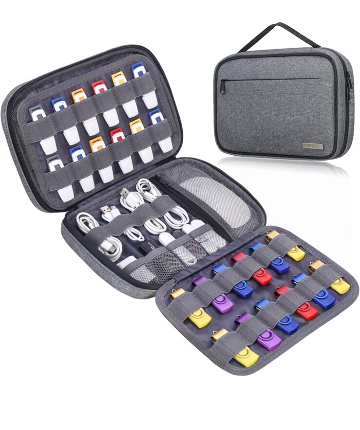 USB Flash Drive Case Thumb Drive Holder Case Organizer Portable Electronic-image