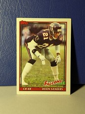 #582 Deion Sanders Atlanta Falcons 1991 Topps Football Card