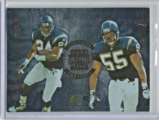 Junior Seau-Aaron Hayden-Ronnie Harmon-Terrell Fletcher 1996 Playoff Quad