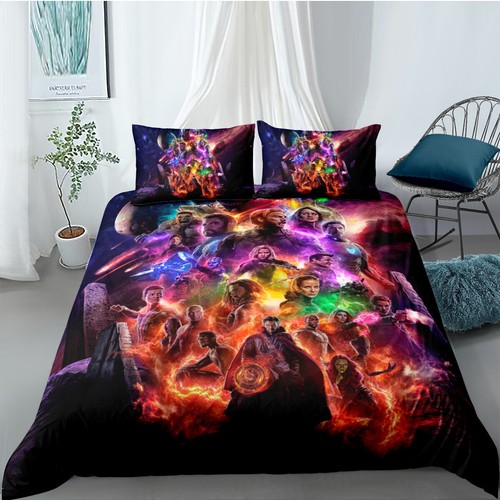 Marvel Avengers Quilt/Duvet/Doona Cover Set Single Double Queen Bedding Set Gift - Bild 25 von 62