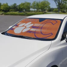 Fanmats 60004 Clemson Tigers Windshield Sun Shade