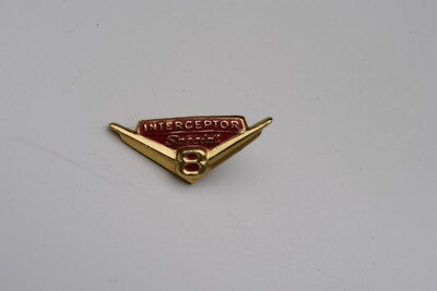 1958 Ford Fairlane 500 Interceptor Special V8 glovebox door emblem