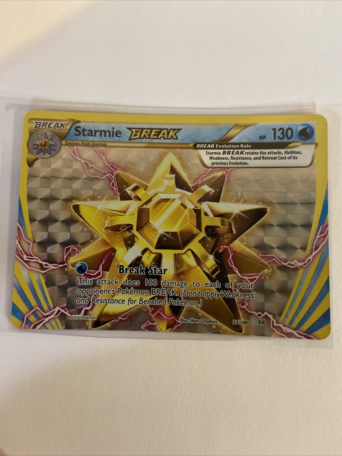 Pokemon TCG XY Evolutions Starmie BREAK Ultra Rare Card 32/108 NM