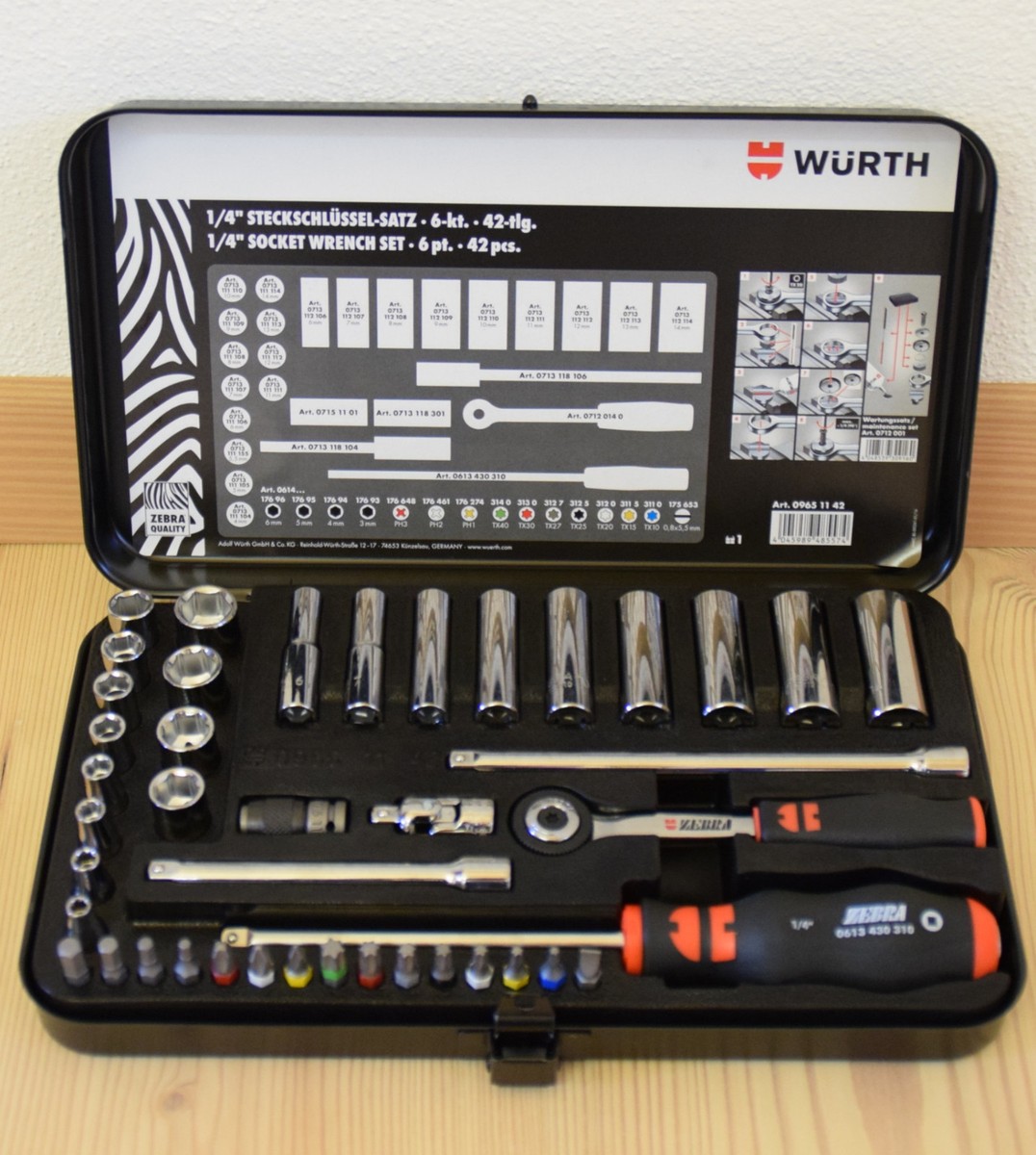 10-teiliges 1/4 Zoll Steckschlüssel-Bit-Set – Magnetisch, Aus Chrom-Vanadium-Stahl, Für Akkuschrauber & Bohrmaschinen