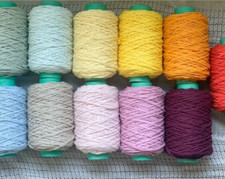 Natural Cotton Macrame Cord 6mm x 200 Yards. Color: Orange