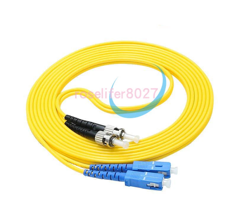 10M SC-ST Fiber Optic Patch Cord Jumper Cable Single Mode Duplex 9/125 Cable - Photo 1/1