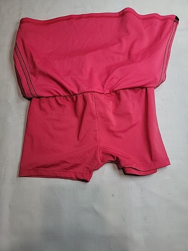 Adidas Girls Tennis Golf Sport Skort Skirt Size 6 Pink Salmon Black Stripes (395 - Picture 5 of 7