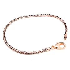Pure Copper Snake Chain Bracelet, 100 % Pure Solid Copper Chain Bracelet  All Sz
