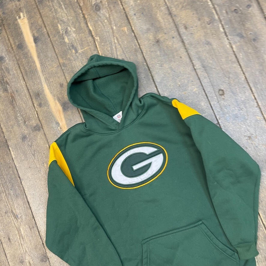 NFL Hoodie Mens Y2K Green Bay Packers Pullover Training Sweatshirt, Green, Large image 3
