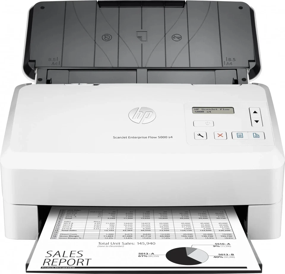 HP L2755A SCANJET ENTERPRISE FLOW 5000 s4 SHEET-FEED SCANNER, A4,A3, 50PPM - Immagine 3 di 4