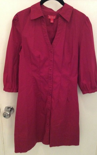 ELLE DRESS DARK RED SIZE M - Picture 2 of 8