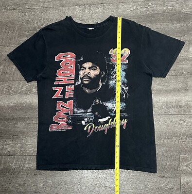 ☆Doughboy L.O.A.D☆ G-rap Trap Hiphop Boyz N The Hood Men's T-Shirt Doughboy '92 Graphic Rap Tee Black S