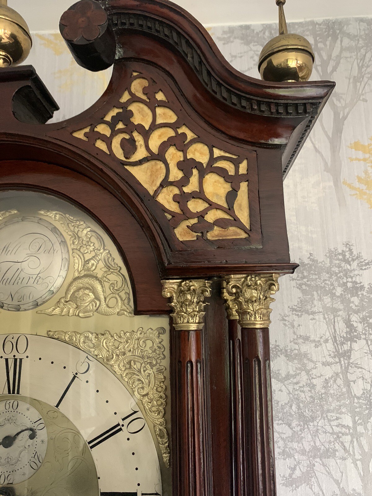 antique longcase grandfather clock Refurbished eBay