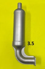 Aftermarket muffler for John Deere 650 750 850 950 1050 Tractor-Check dimensions