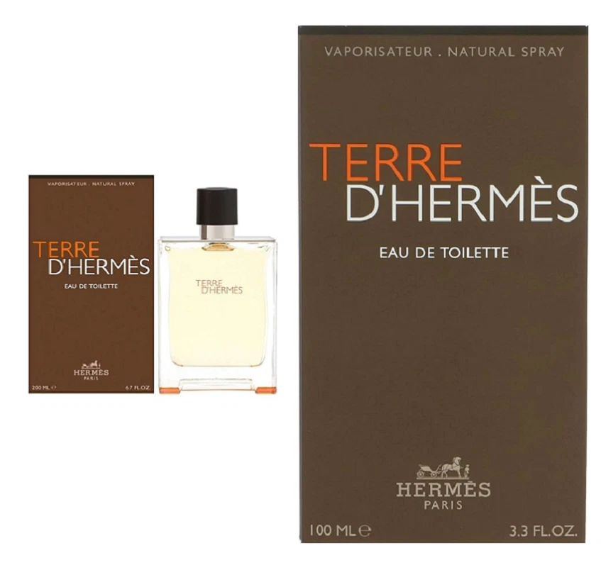 Perfume de hombre HERMÈS Terre D'hermes EDT 3,3 oz Colonia 3,4 oz 100 ml nuevo sellado Foto 3 de 4