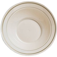 Gold Banded Bowls Are Ivory Colored Gold Bands Accenting Rim.tableware 12 Pack Gold Banded Bowls Are Ivory Colored Gold Bands Accenting Rim.tableware 12 Pack
