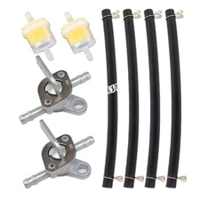 Shut Off 1/4" Inline Valve Switch Gas Fuel Tank Petcock for 50 - 125 cc ATV Bike