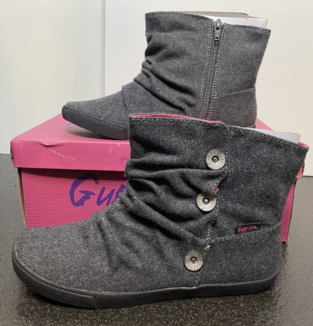 Women's Barretts Guppy Love Grey Tone Flannel Casual Ankle Boots