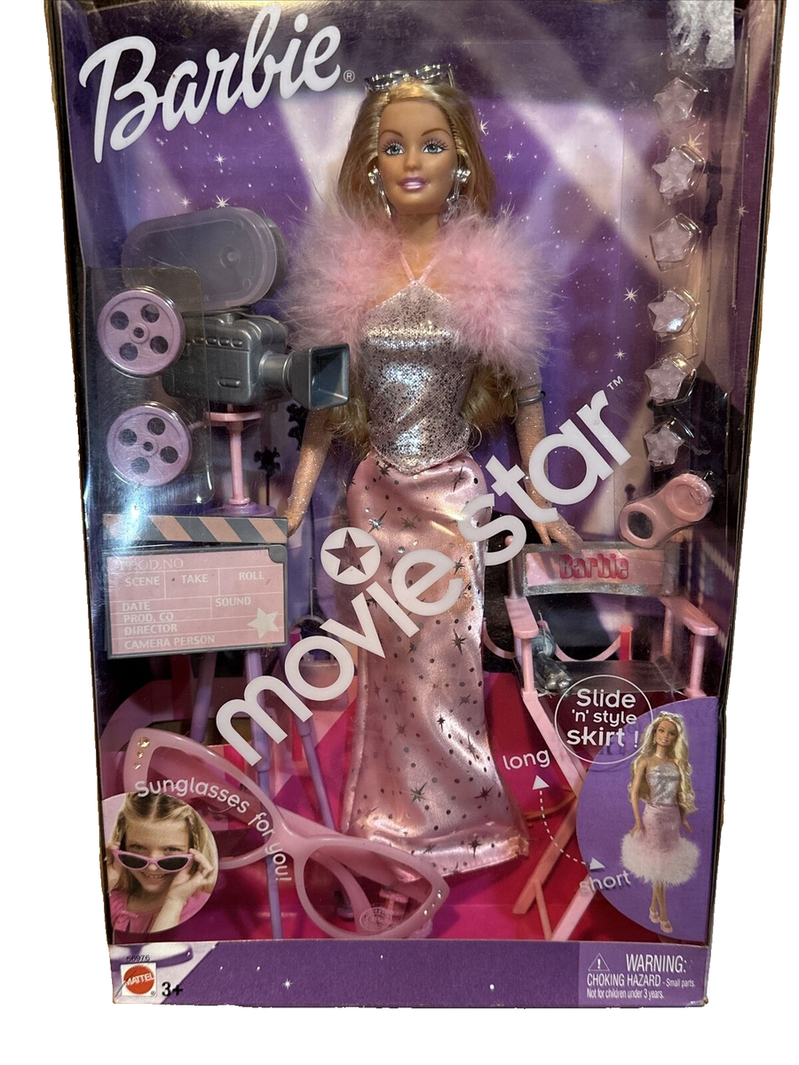 Movie Star Barbie Doll Mattel 56976 Long Golden Blonde Hair