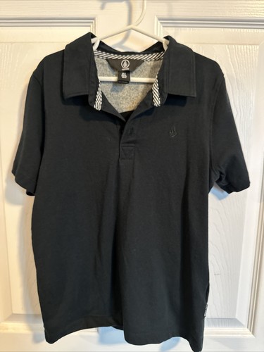 Volcom Boys Wowzer Polo Black Size 7
