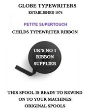 🌎 *PETITE SUPERTOUCH* TYPEWRITER RIBBON TO REWIND ONTO YOUR ORIGINAL SPOOLS