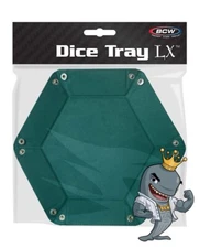 BCW Dice Tray Hexagon - Teal FREE SHIP