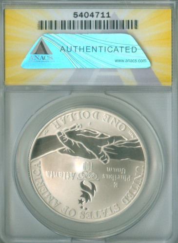1995-P Olympics Track Silver Dollar ANACS PF 69 DCAM FREE S/H (2126375) - Picture 3 of 4