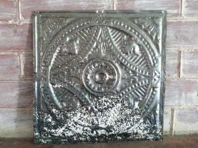 1890 S Reclaimed Metal 12 X 12 Antique Tin Ceiling Tile Raw Metal Q24 Ebay