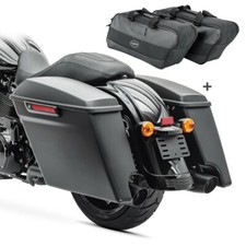 Borse Rigide Laterali Stretched BM per Harley Road King 14-23 con Borse interne