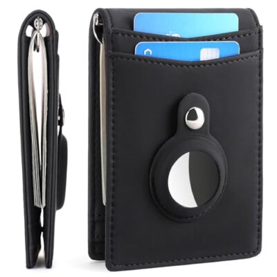 FALAN MULE Wallets for Men RFID Blocking Genuine Leather Bifold Minimalist Front
