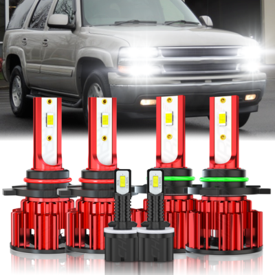 Fit Chevy Tahoe 2001-2006 6x Combo 9005 9006 LED Headlight Hi/Lo 880 - Foto 4