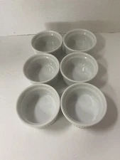 Lot of 6 Pier 1 3.5” Ramekins: Soufflé 🍮 Desserts  Oven-to-Table Bakeware