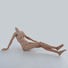 US 1/6 Female Suntan Big Bust Girl Joints Body For 12" Action Figure Model Doll