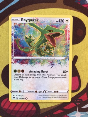 Pokemon Rayquaza 138/185 - SWSH Vivid Voltage - Amazing Rare | eBay
