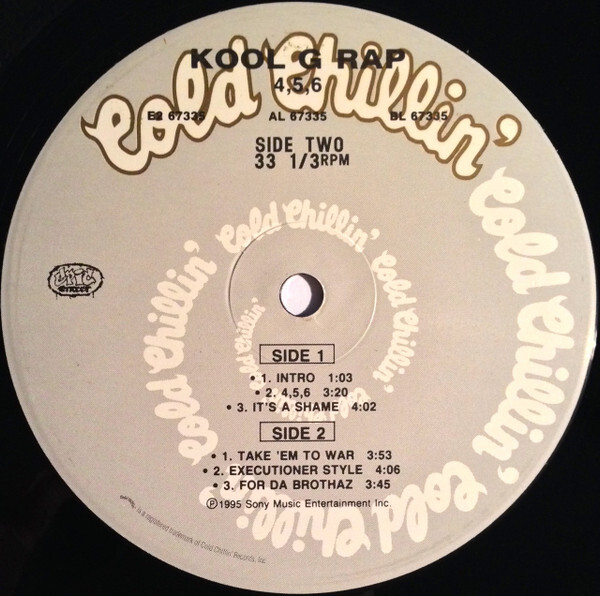 Kool G Rap / 4, 5, 6 US 1995 Original 2LP Vinyl Cold Chillin