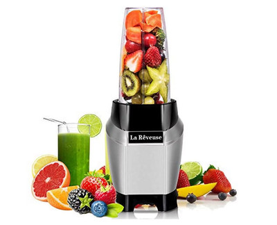 La Reveuse Personal Blender Making Shakes and Smoothies 1000 Watt-with 24 oz Fre