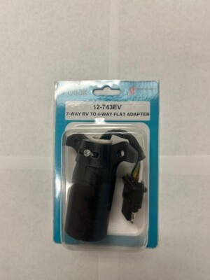 Pollak 12-743EV 7-Way RV To 4-Way Flat Adapter