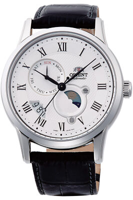 Orient Men's Sun & Moon 43mm Automatic Watch RA-AK0008S