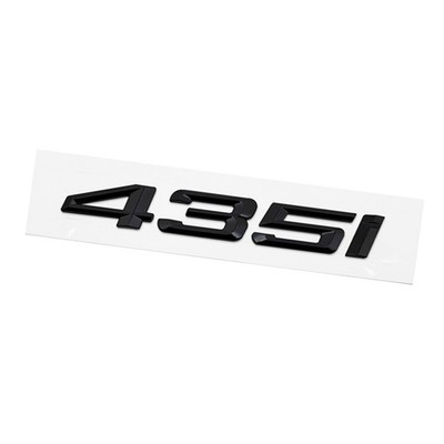 Car Heck Stamm Aufkleber Schriftzug Abzeichen Schwarz Glanz Für BMW 4 reihe 435i