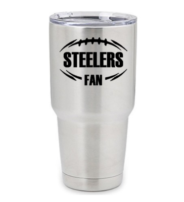 Pittsburgh Steelers Fan Decal for Yeti, Car, Truck, Tumbler, Water