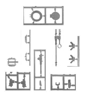 Kuppelluke, Rauchwerfer, Bolter, Gummi - Astra Militarum Fahrzeug Upgrade