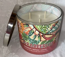 NEW Goose Creek 3 Wick Candle GRAPEFRUIT   14.5 oz