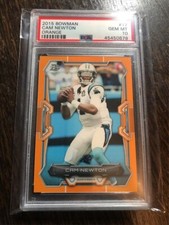 2015 Bowman Cam Newton Orange Parallel /75 PSA 10  Carolina Panthers.