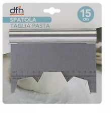 SPATOLA  TAGLIA PASTA ACCIAIO 15 CM CON MISURAZIONE 